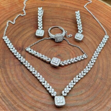 Bouchra Gümüş dəst